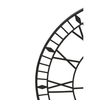 80cm Dia Large Black and White LED Wall Clock