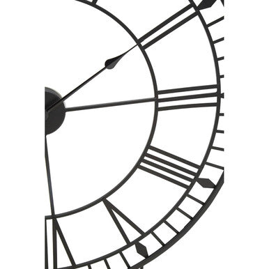 80cm Dia Large Black and White LED Wall Clock