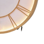 60cm Dia Small Gold and White LED Wall Clock