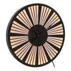 60cm Dia Small Black and White LED Wall Clock