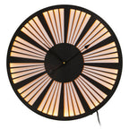 60cm Dia Small Black and White LED Wall Clock