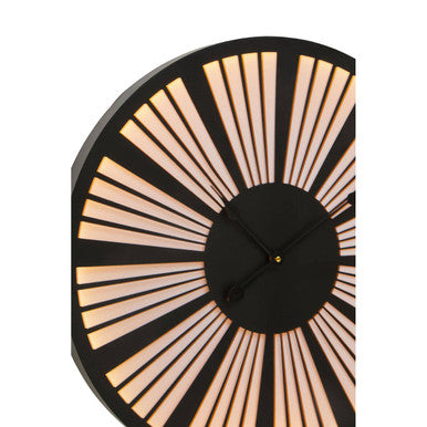 60cm Dia Small Black and White LED Wall Clock
