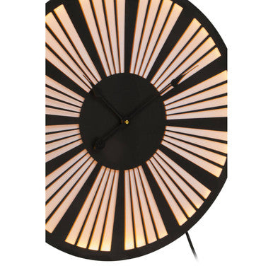 60cm Dia Small Black and White LED Wall Clock