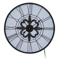 60cm Dia Black and White LED Wall Clock
