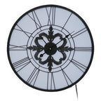 60cm Dia Black and White LED Wall Clock