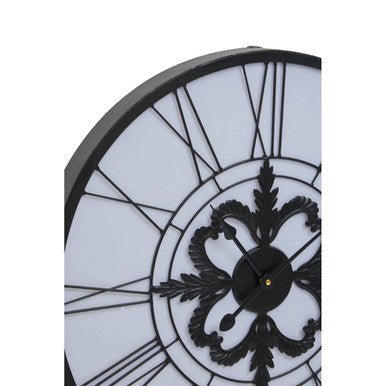 60cm Dia Black and White LED Wall Clock