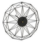 40cm Dia Small Black Metal Wall Clock
