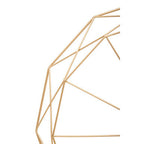 60cm Dia Geometric Gold Metal Wall Clock