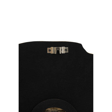 Black and Gold Agate Effect Wall Clock