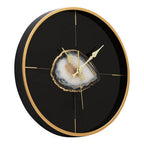Black and Gold Round Wall Clock