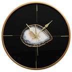 Black and Gold Round Wall Clock