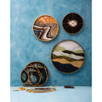 Black and Gold Round Wall Clock