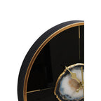 Black and Gold Round Wall Clock