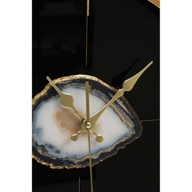Black and Gold Round Wall Clock