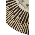 75cm Dia Black and Natural Shell Wall Clock