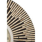 75cm Dia Black and Natural Shell Wall Clock