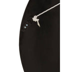 75cm Dia Black and Natural Shell Wall Clock