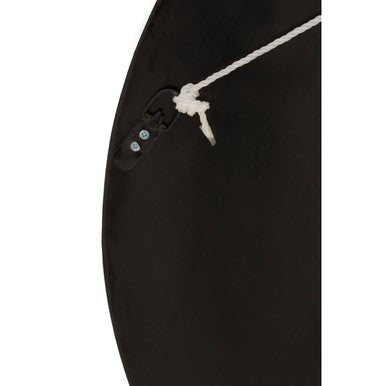 75cm Dia Black and Natural Shell Wall Clock