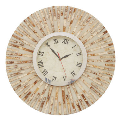 50cm Dia Natural Shell Wall Clock