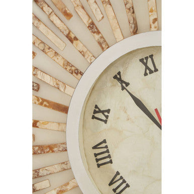 50cm Dia Natural Shell Wall Clock