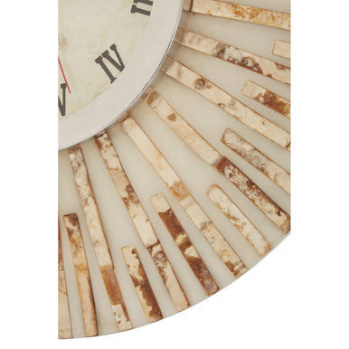 50cm Dia Natural Shell Wall Clock