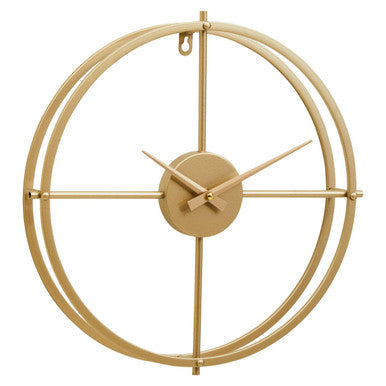 40cm Dia Small Gold Finish Wall Clock
