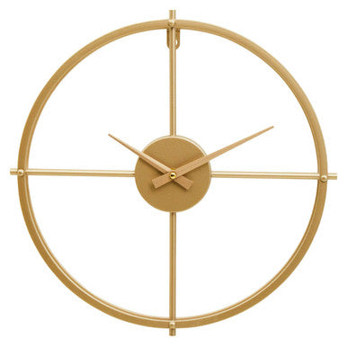 40cm Dia Small Gold Finish Wall Clock