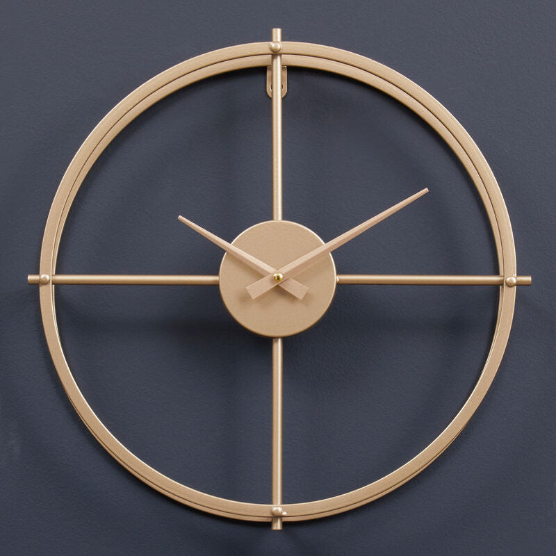 40cm Dia Small Gold Finish Wall Clock