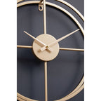 40cm Dia Small Gold Finish Wall Clock