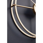 40cm Dia Small Gold Finish Wall Clock