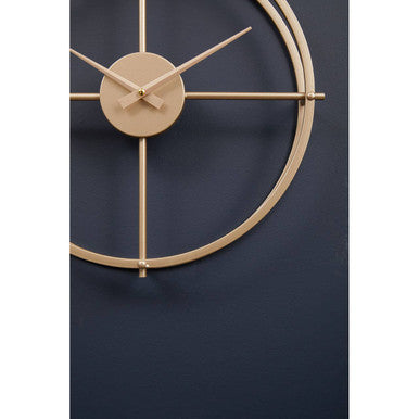 40cm Dia Small Gold Finish Wall Clock