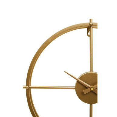 40cm Dia Small Gold Finish Wall Clock