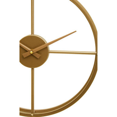 40cm Dia Small Gold Finish Wall Clock