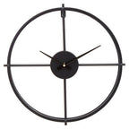 40cm Dia Small Black Finish Wall Clock