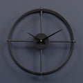 40cm Dia Small Black Finish Wall Clock