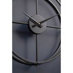 40cm Dia Small Black Finish Wall Clock
