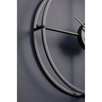 40cm Dia Small Black Finish Wall Clock