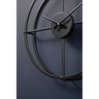 40cm Dia Small Black Finish Wall Clock