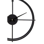 40cm Dia Small Black Finish Wall Clock