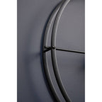 60cm Dia Large Black Finish Wall Clock