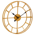 40cm Dia Small Gold Finish Metal Wall Clock