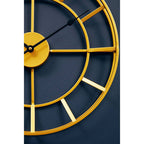 40cm Dia Small Gold Finish Metal Wall Clock