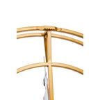 40cm Dia Small Gold Finish Metal Wall Clock