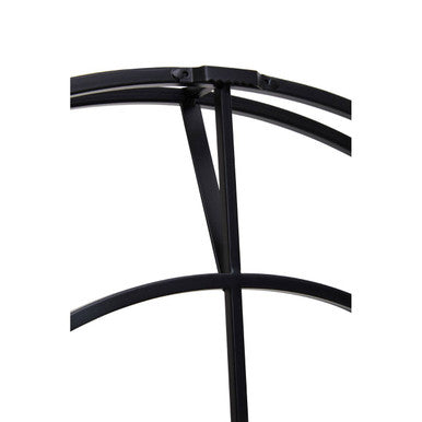 60cm Dia Large Black Finish Metal Wall Clock