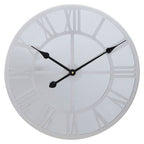 50cm Dia Silver Mirrored Wall Clock