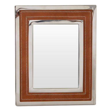 Tan Leather 5in x 7in Photo Frame