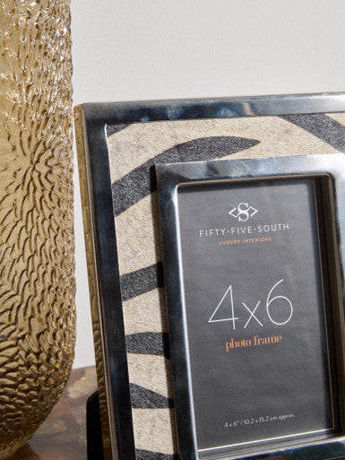 4in x 6in Zebra Design Photo Frame