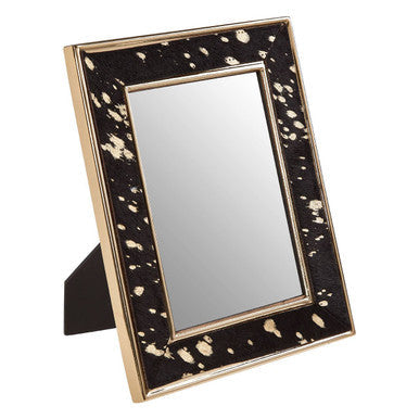 Large Cowhide 5 x 7 Photo Frame