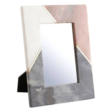 Small Tri Colour Marble 4 x 6 Photo Frame