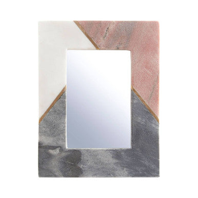 Small Tri Colour Marble 4 x 6 Photo Frame